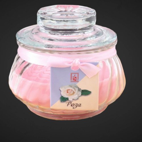 Свеча ароматическая в банке "Горшочек" 9х7,5см