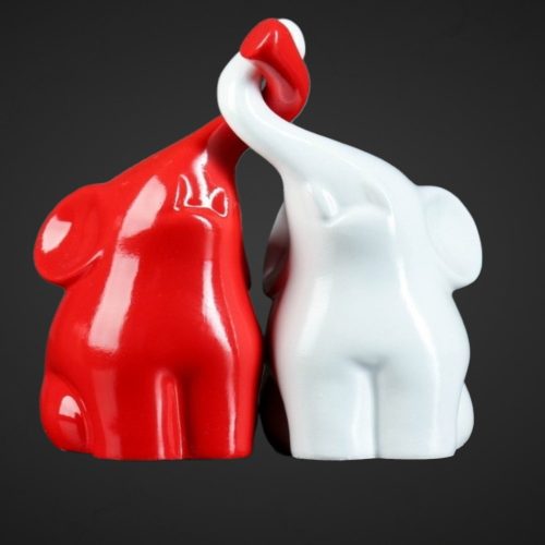 Фигура "Пара слонов" 7х12х16см