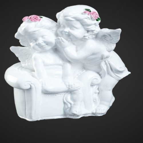 Фигура "Ангелы в кресле" 12х12см