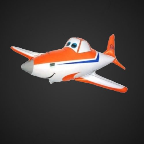 Фольгированный шар Самолет оранжевый 53*110