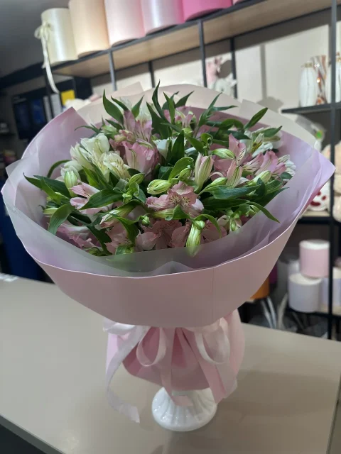 Букет «Поцелуй в розовом»